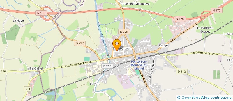 localisation de l'entreprise CASTEL'H à PONTORSON