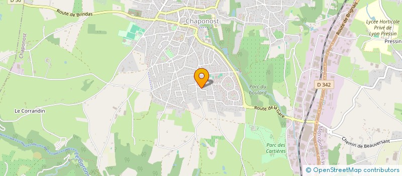 localisation de l'entreprise CASTEL HARMONIE  CHAPONOST