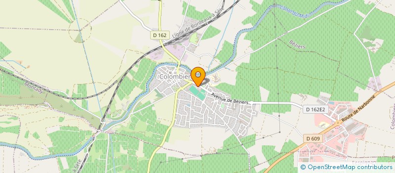 localisation de l'entreprise CASTEL HOLDING à COLOMBIERS