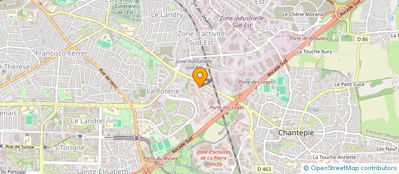 localisation de l'entreprise CASTEL HOTEL à RENNES