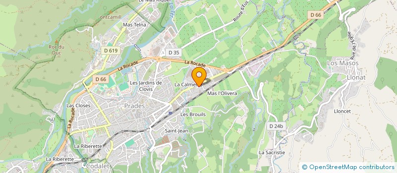 localisation de l'entreprise CASTEL III  PRADES