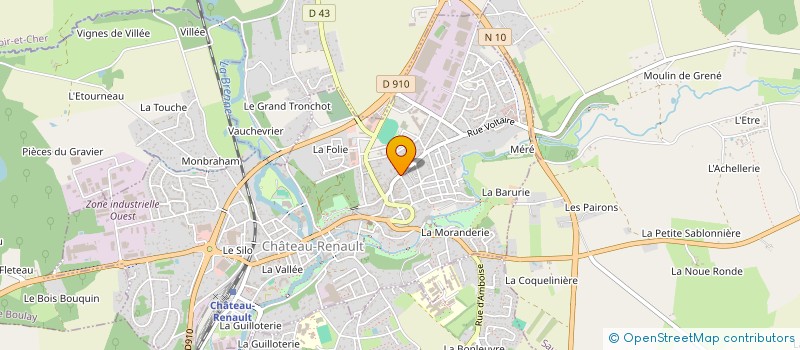 localisation de l'entreprise CASTEL IMMO à CHATEAU-RENAULT