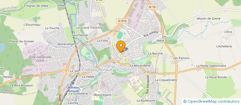 localisation de l'entreprise CASTEL IMMO SOFI  CHATEAU-RENAULT