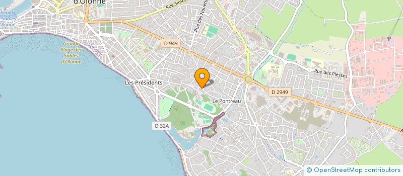 localisation de l'entreprise CASTEL-IMMOBILIER SOLOCEAN à LES SABLES D'OLONNE