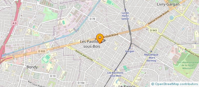 localisation de l'entreprise CASTEL INDIVISION  LES PAVILLONS-SOUS-BOIS