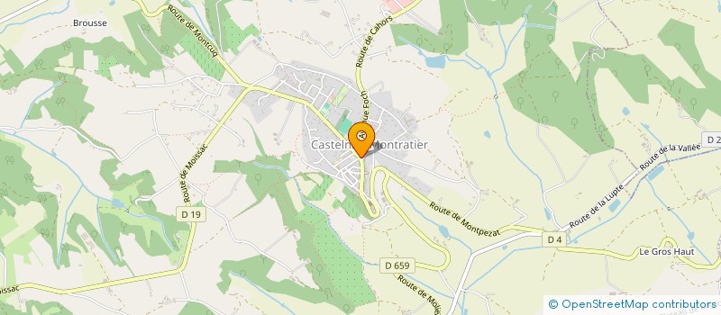 localisation de l'entreprise CASTEL INVEST  CASTELNAU-MONTRATIER
