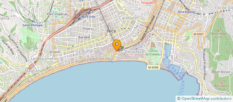 localisation de l'entreprise CASTEL INVESTISSEMENT à NICE