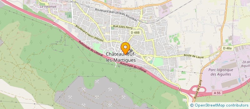 localisation de l'entreprise CASTEL JEUNESSE LEO LAGRANGE à CHATEAUNEUF-LES-MARTIGUES
