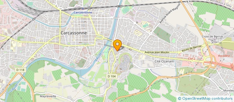 localisation de l'entreprise CASTEL JL à CARCASSONNE