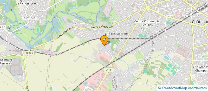 localisation de l'entreprise CASTEL LOGIS à CHATEAUROUX