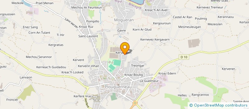 localisation de l'entreprise CASTEL M  PLOUGUERNEAU