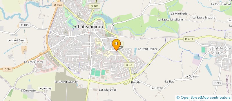 localisation de l'entreprise CASTEL MENUISERIE AGENCEMENT  CHATEAUGIRON