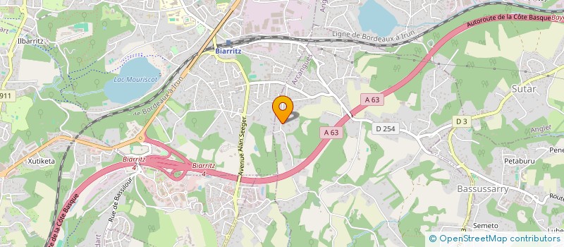 localisation de l'entreprise CASTEL MT  ARCANGUES