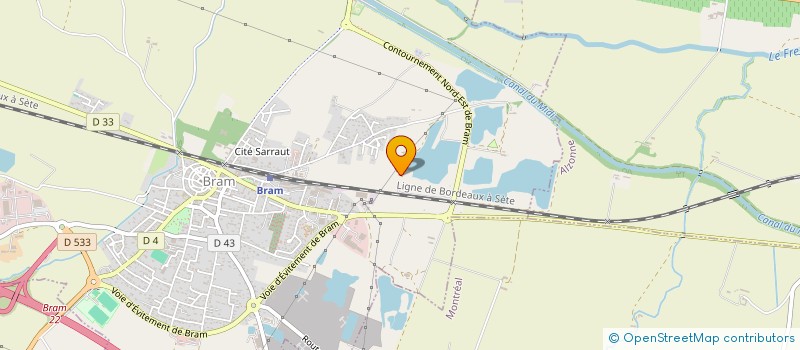 localisation de l'entreprise CASTEL NAUTIQUE  BRAM