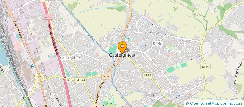 localisation de l'entreprise CASTEL OPTIC à CASTELGINEST