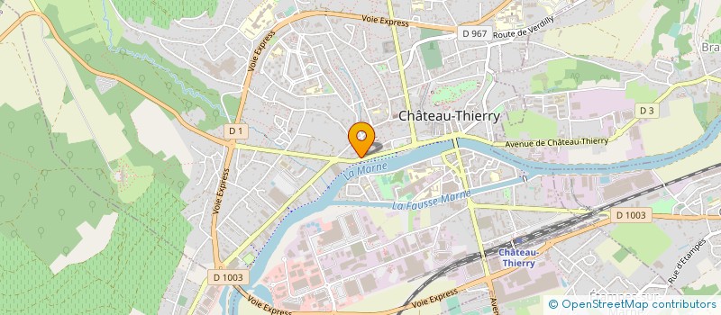 localisation de l'entreprise CASTEL PLAISANCE à CHATEAU-THIERRY