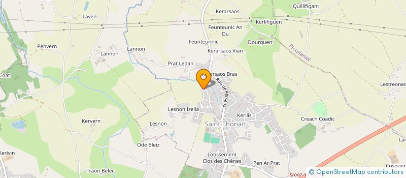 localisation de l'entreprise CASTEL PLOMBERIE CHAUFFAGE  SAINT-THONAN