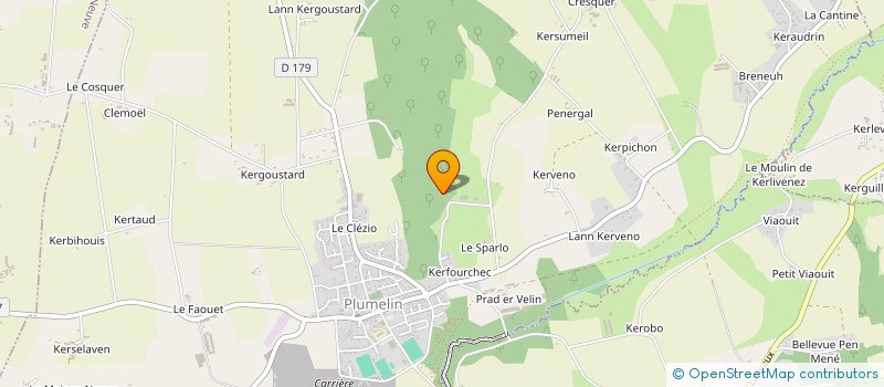 localisation de l'entreprise CASTEL PRAD  PLUMELIN