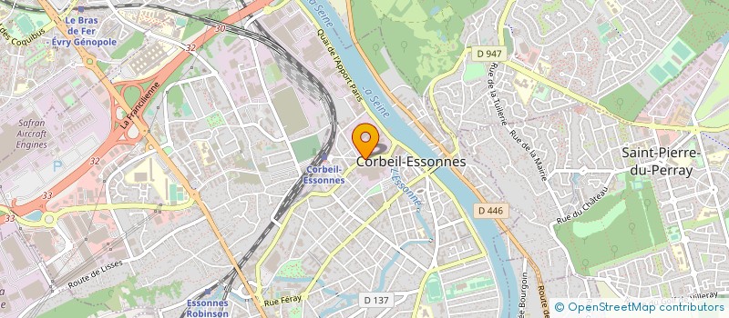 localisation de l'entreprise CASTEL'PRALINE à CORBEIL-ESSONNES