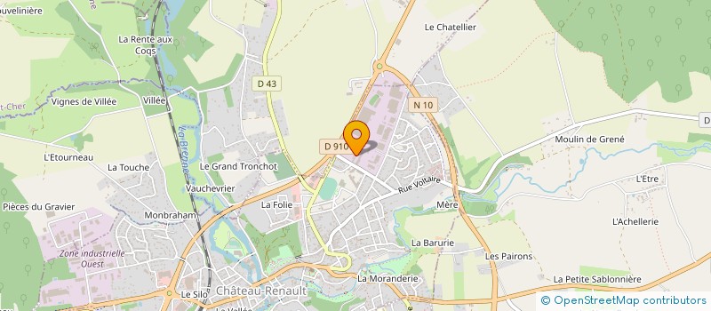 localisation de l'entreprise CASTEL RENAUDAIS INSERTION à CHATEAU-RENAULT