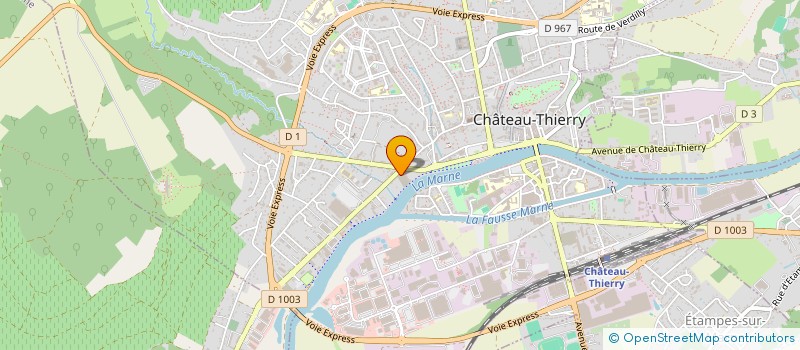localisation de l'entreprise CASTEL RENOV'AUTO à CHATEAU-THIERRY