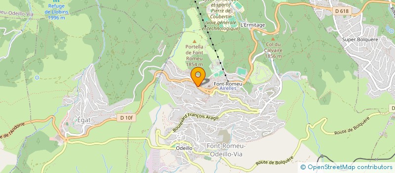 localisation de l'entreprise CASTEL ROC  FONT-ROMEU-ODEILLO-VIA