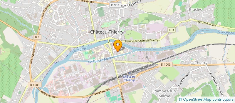 localisation de l'entreprise CASTEL ROLLER CLUB  CHATEAU-THIERRY