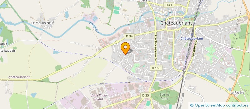 localisation de l'entreprise CASTEL SPORT SANTE  CHATEAUBRIANT