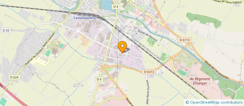 localisation de l'entreprise CASTEL TRADE à CASTELNAUDARY