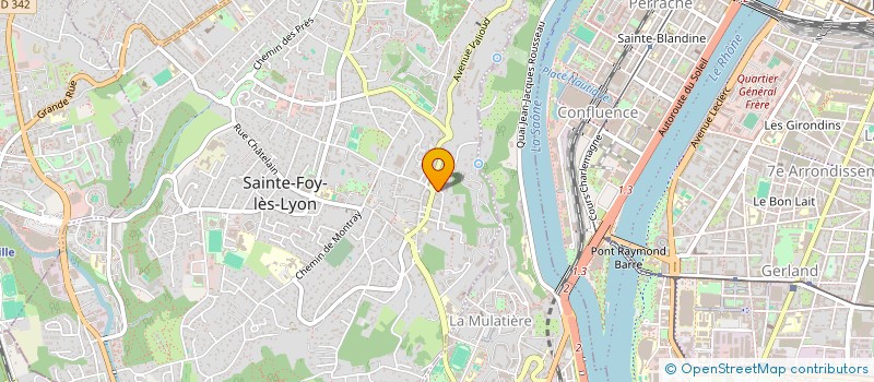 localisation de l'entreprise CASTEL VALLON  SAINTE-FOY-LES-LYON