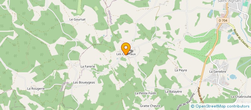 localisation de l'entreprise CASTELAIN CONSEILS  HAUTEFORT