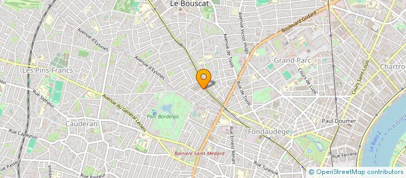 localisation de l'entreprise CASTELAIN FOURNIE  LE BOUSCAT