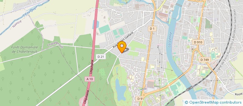 localisation de l'entreprise CASTELBAT  CHATELLERAULT