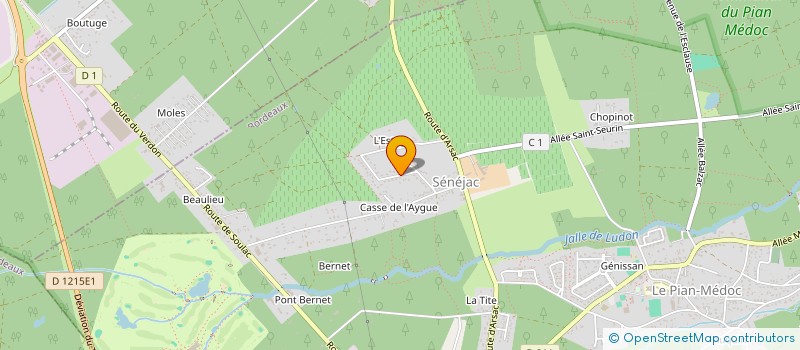 localisation de l'entreprise CASTELBOMON à LE PIAN-MEDOC