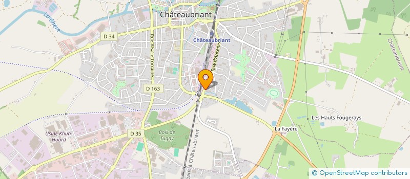 localisation de l'entreprise CASTELBOX CHATEAUBRIANT  CHATEAUBRIANT