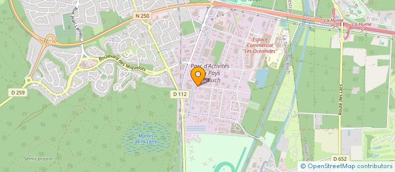 localisation de l'entreprise CASTELCULIENNE à LA TESTE-DE-BUCH
