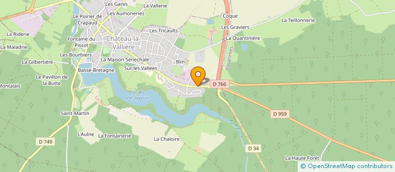 localisation de l'entreprise CASTELDIS à CHATEAU-LA-VALLIERE