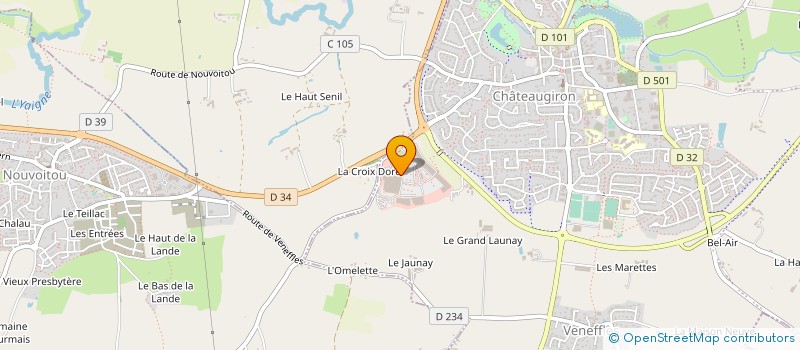localisation de l'entreprise CASTELDIS à CHATEAUGIRON