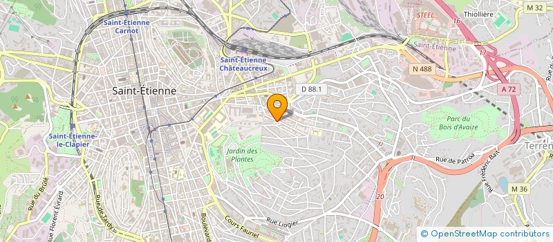 localisation de l'entreprise CASTELETS VOLANTS  SAINT-ETIENNE