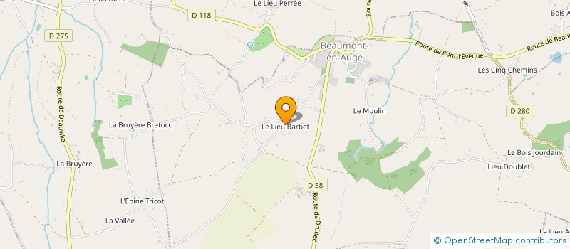 localisation de l'entreprise CASTELFORTE  BEAUMONT-EN-AUGE