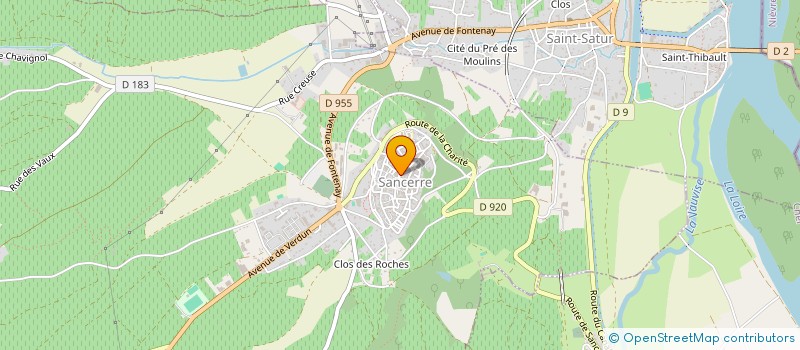 localisation de l'entreprise CASTELI à SANCERRE