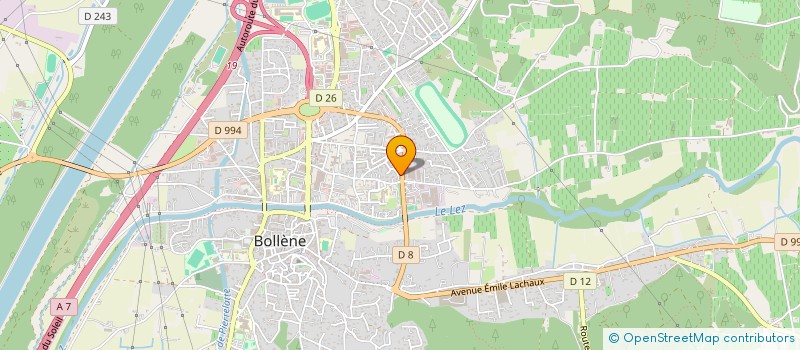 localisation de l'entreprise CASTELIN  BOLLENE