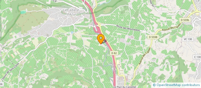 localisation de l'entreprise CASTELL BOYER VINS  LA CADIERE-D'AZUR