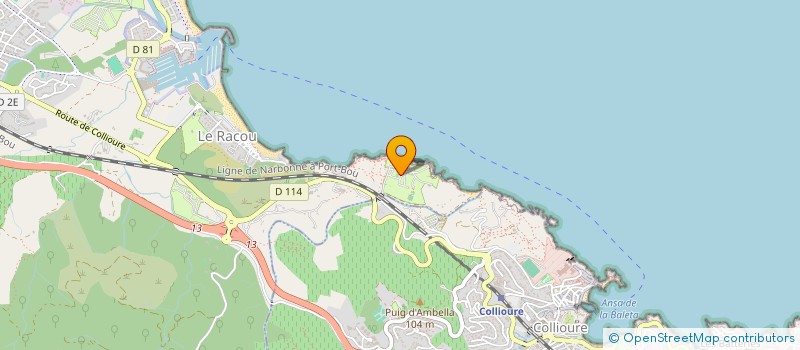 localisation de l'entreprise CASTELL MALER  ARGELES-SUR-MER