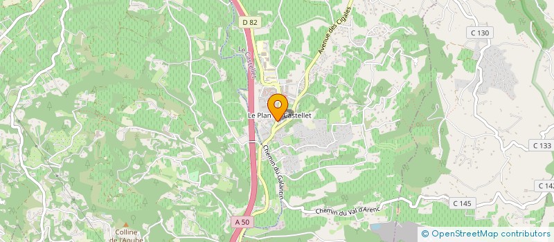 localisation de l'entreprise CASTELL TRAITEUR à LE CASTELLET