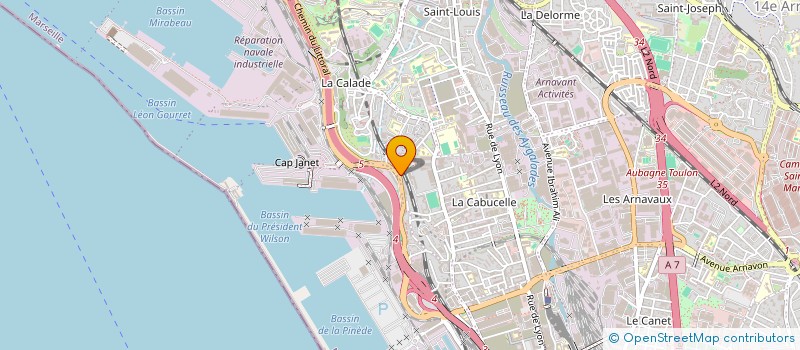 localisation de l'entreprise CASTELLANO ET COMPAGNIE  MARSEILLE