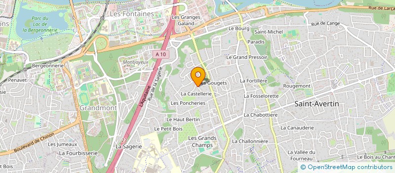 localisation de l'entreprise CASTELLERIE  SAINT-AVERTIN