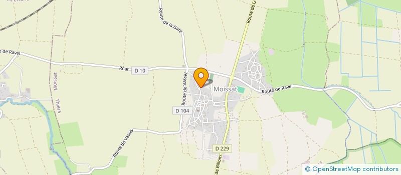 localisation de l'entreprise CASTELLES  MOISSAT