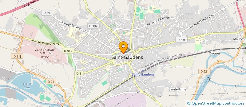 localisation de l'entreprise CASTELLINE à SAINT-GAUDENS