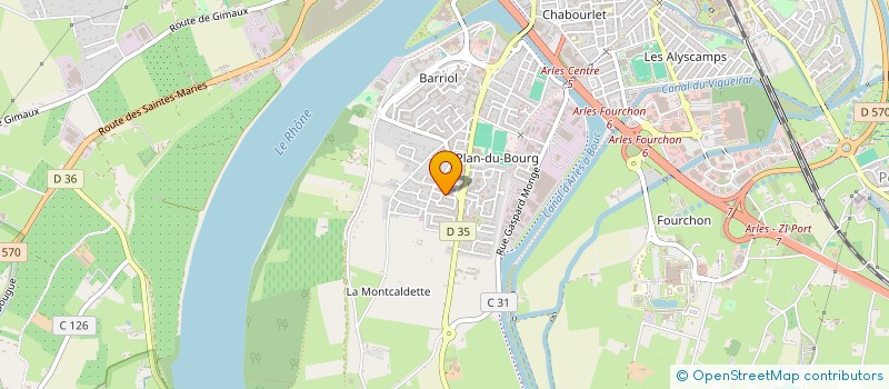 localisation de l'entreprise CASTELLS à ARLES